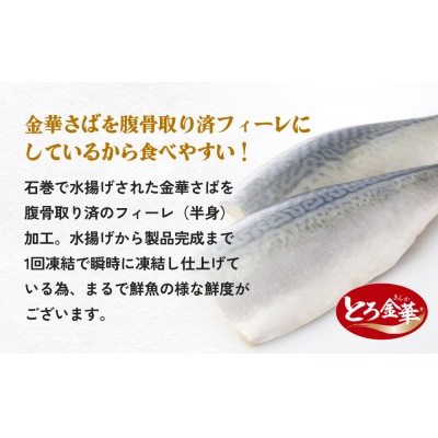 とろ金華さばフィーレ 5枚入 × 2パック 腹骨取り 金華さば さば 鯖 サバ フィレ 半身 切身