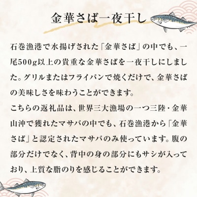 金華さば 一夜干し 3.6kg ( 240g × 15パック ) 冷凍 サバ 鯖 魚 青魚 金華鯖