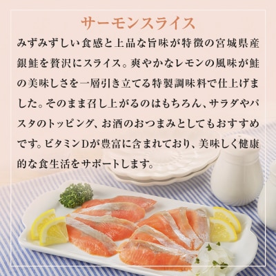 サーモンスライス サーモンマリネ セット 鮭 サーモン 銀鮭 マリネ スライス カット 生食 生 魚