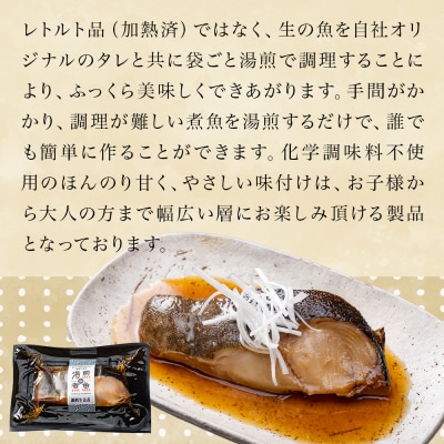 湯煎de煮魚シリーズ 詰合せ 8パック 化学調味料不使用  銀鱈 赤魚 ほっけ 鰤 生姜煮 銀たら