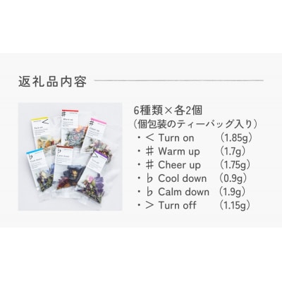 クラフトハーブティー daytune. tea ライトセット (6種類×2個)  ティー 紅茶