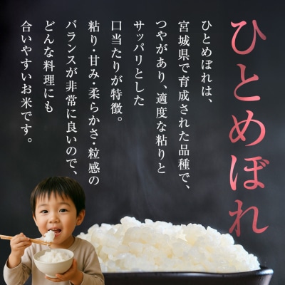 ひとめぼれ精米2kg+つや姫精米2kgセット　令和7年度産