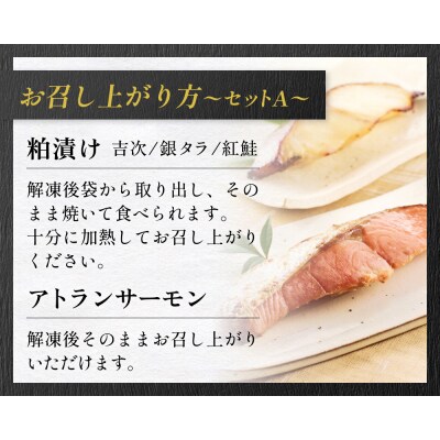 高級魚 食べ比べ セットA 西京漬け 粕漬 ギフト