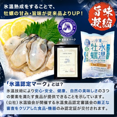 【9月配送】氷温熟成かき 生食用 冷凍170g×6袋 約1kg むき身 まるたか水産 石巻市