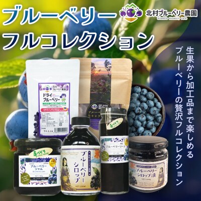 【 ブルーベリー フルコレクション 7種 】 生ブルーベリー ・ ブルーベリーシロップ ・ ジャム