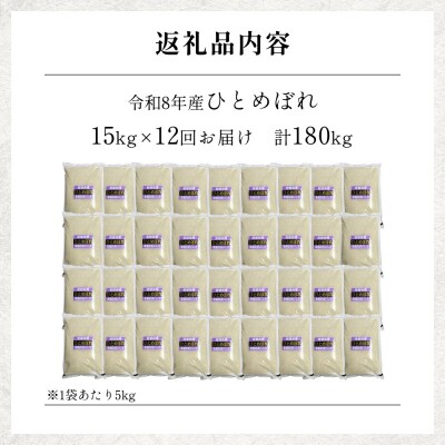 【 令和8年産 】 新米 ひとめぼれ 15kg< 毎月 15kg 12回 お届け >宮城県 石巻市産