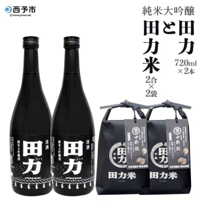 <純米大吟醸 田力と田力米>　冷酒　農家　家飲み　自宅用　ギフト