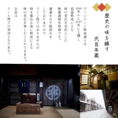<無濾過純米原酒　開明　2001年　750ml×1本>　愛媛　西予　熟成