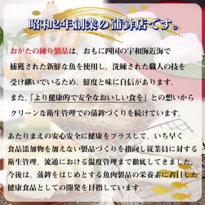 <宇和海の味 おがた蒲鉾 じゃこ天詰合せ(ギフト可)>　魚　魚介　天ぷら　おつまみ　郷土料理