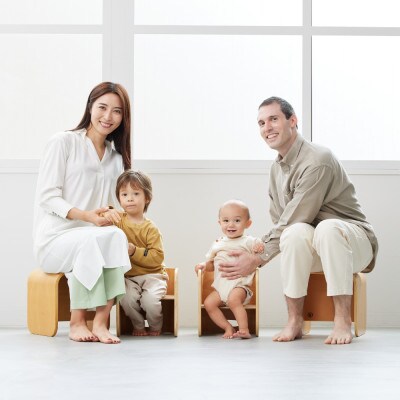 訳あり【HOPPL(ホップル)】コロコロチェア(ナチュラル)