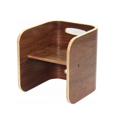 訳あり【HOPPL(ホップル)】コロコロチェア(ブラックウォールナット)