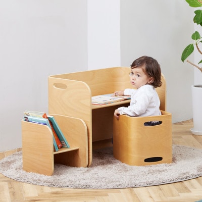 訳あり【HOPPL(ホップル)】コロコロチェア(ブラックウォールナット)