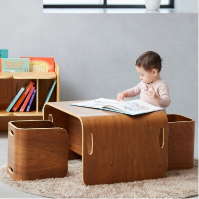 訳あり【HOPPL(ホップル)】コロコロデスク(ブラックウォールナット)