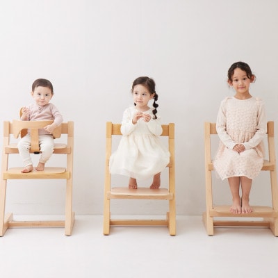 【HOPPL(ホップル)】チョイスベビー(ブラックウォールナット)・専用クッション付(子ども用椅子)