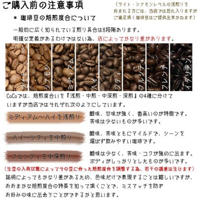 色々試せるSET【タイプ2】(当日自家焙煎珈琲100g×5種類)計500g 【粉】