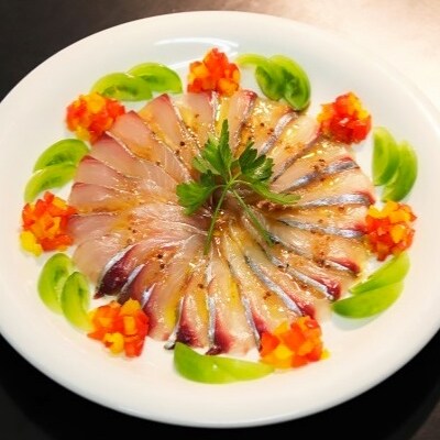 【長崎産】　シマあじのペッパーマリネ (A56)