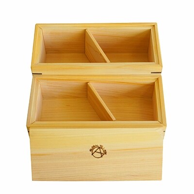 呼吸する木の器「ヒノキのお弁当箱(大)」