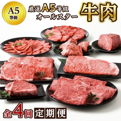 【全4回】厳選A5等級オールスター牛肉定期便