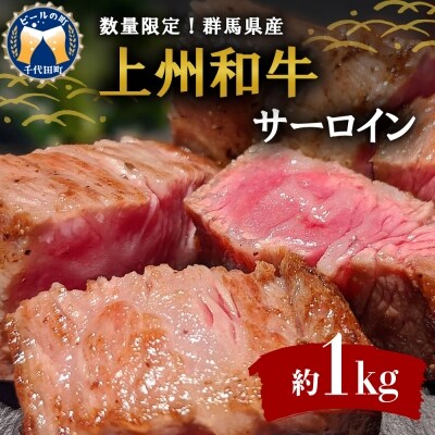 牛肉 サーロイン 【上州和牛】 ブランド 牛 1kg (250g×4枚) ch013-070a001