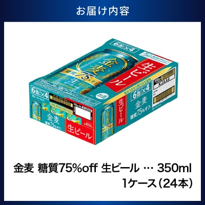 新 金麦 糖質 75% オフ サントリー 350ml  発泡酒 ch016-026