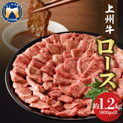牛肉 ロース 上州牛 1.2kg(600g×2パック) ch013-005r