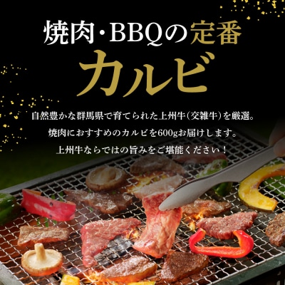 牛肉 カルビ 上州牛 600g　ch013-004rhr
