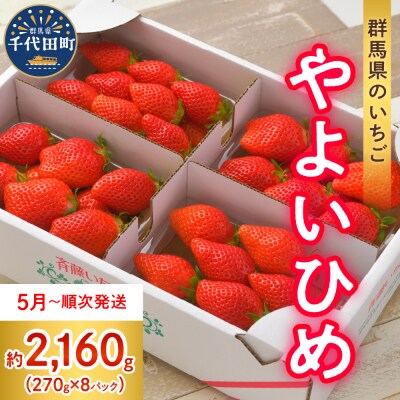 《先行受付》※5月より順次発送※ いちご 約270g×8パック ch002-005-5