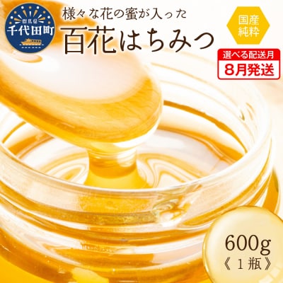 《2025年8月発送》 はちみつ 【千代田町の蜂蜜】600g 百花蜂蜜 ch011-001rr-08