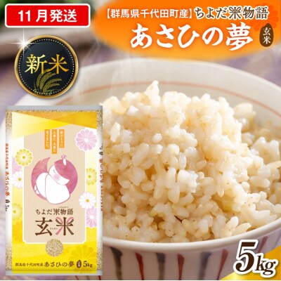 2026年11月発送【令和8年産】あさひの夢5kg×1袋(玄米)ch049-004-11