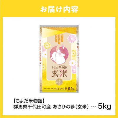 2027年6月発送【令和8年産】あさひの夢5kg×1袋(玄米)ch049-004-6