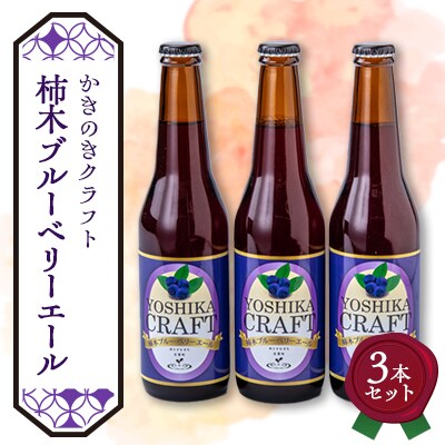 かきのきクラフト　柿木ブルーベリーエール3本セット