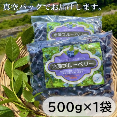 栽培期間中農薬・化学肥料不使用　吉賀町産冷凍ブルーベリー　500g