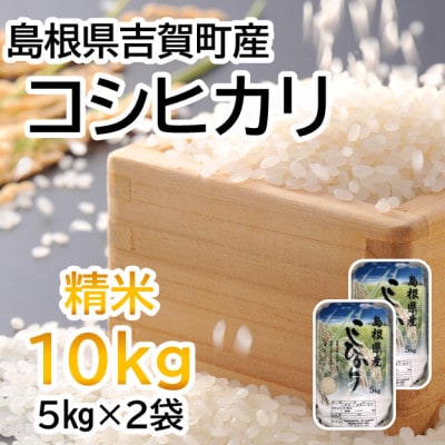 【令和6年10月中旬より順次発送】令和6年産コシヒカリ精米10kg(5kg×2袋　吉賀町産)