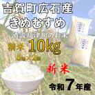 令和7年産　吉賀町広石産きぬむすめ　清流高津川のお米　精米10kg