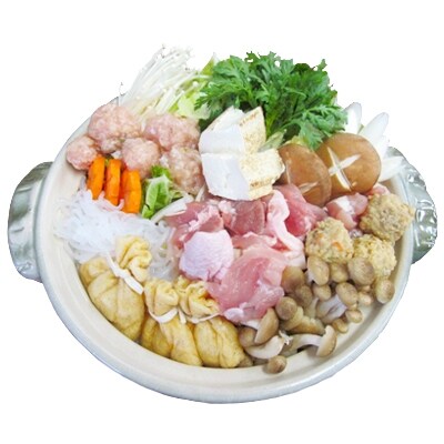 【越の鶏】ちゃんこ鍋セット(醤油ベース)