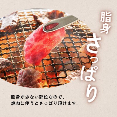 鹿児島黒毛和牛赤身焼肉用(モモまたは肩)400g入り　K130-009