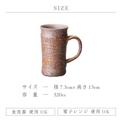 「光窯　司辻光男」【越前焼】ビアジョッキ 　