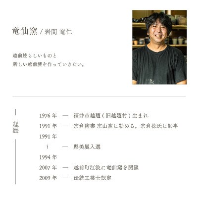 「竜仙窯」【越前焼】土ごころ 焼酎杯