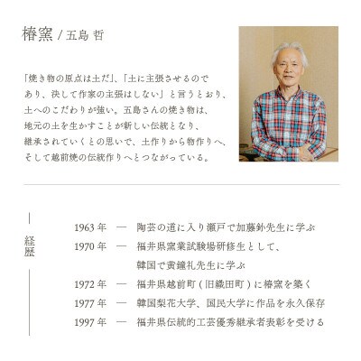 「椿窯」【越前焼】hi ra ra 春 木