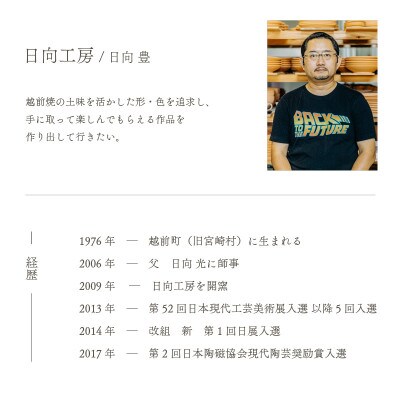 「日向工房」【越前焼】食楽々 縦縞 セット(S・M)