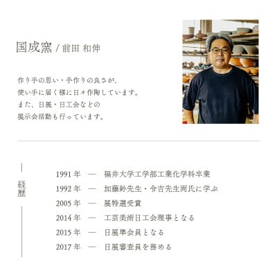 「国成窯」【越前焼】片口小鉢 小 2個セット(茶・白)