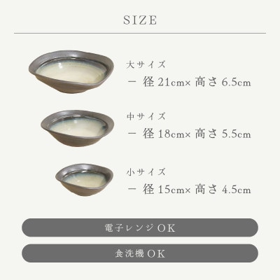 「国成窯」【越前焼】三角鉢 黒 3個セット(大・中・小)