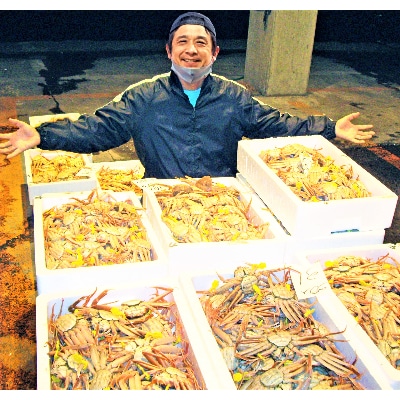 「越前がに」「この道50年の職人が選ぶ」浜茹せいこがに　200gUP　10杯