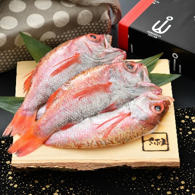 【創業60年以上】越前塩で味付け!干物開きのどぐろ(300～350x2尾)(桐箱入)