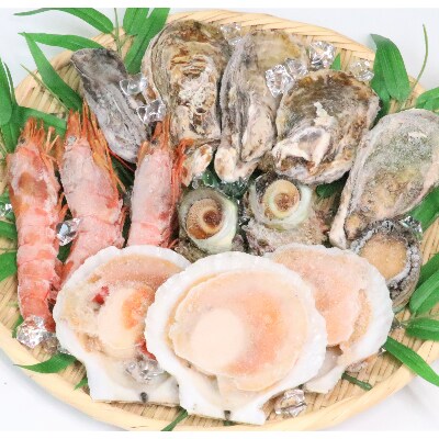 冷凍便でお手軽! 厳選の海鮮BBQ≪B≫セット(5種14品、3~4人用)