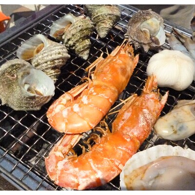冷凍便でお手軽! 厳選の海鮮BBQ≪B≫セット(5種14品、3~4人用)