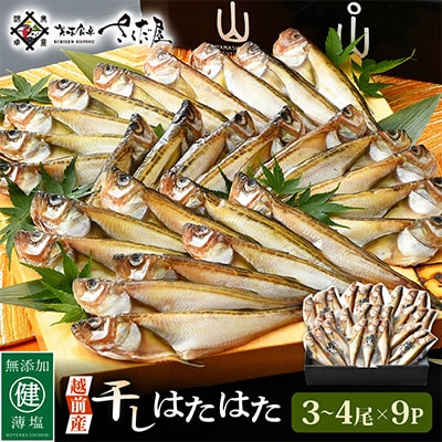 越前産　干しはたはた(3～4 尾×9 パック)