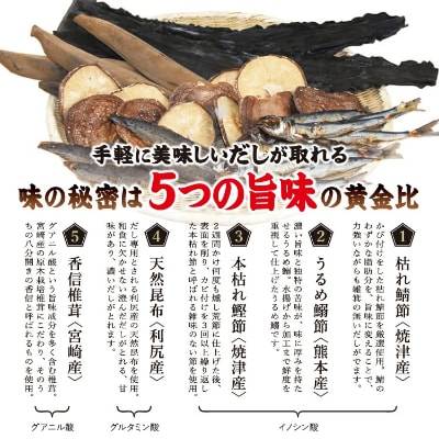 創業60余年の魚屋が作る本格だし「市場んだし」大(25包×3袋)