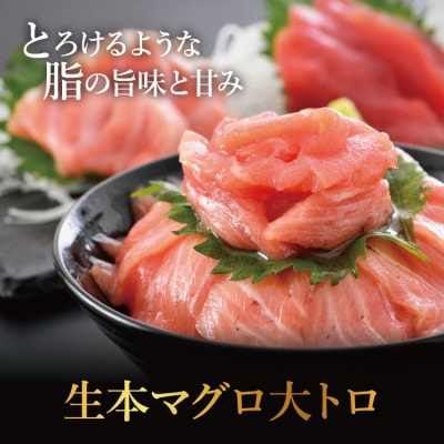 「生まぐろ」大トロ　300g(2～3柵)