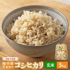 令和4年産コシヒカリ(玄米)5kg